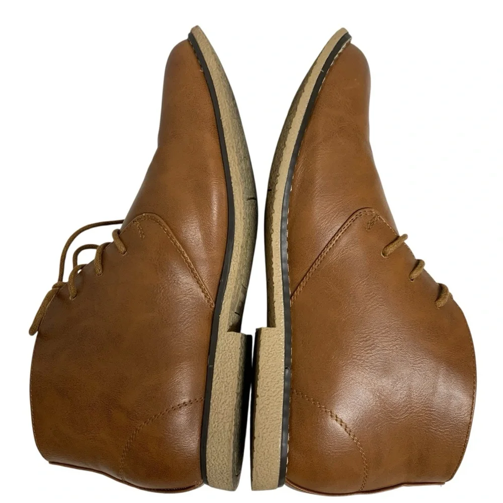 London Fog Broadstreet Chukka Ankle Lace Up Tan Brown Boots Men’s Sz 10M Career